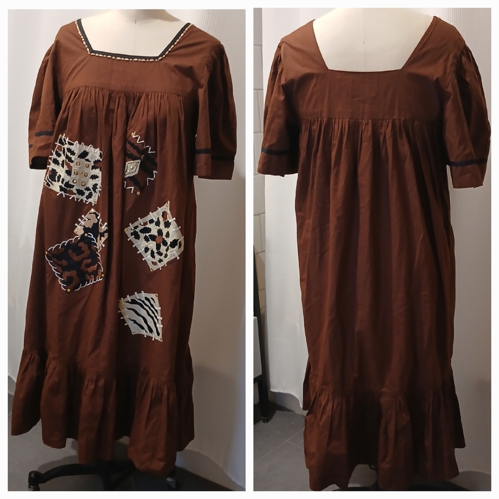 Vintage Cotton Dress Size M - Picture 1 of 8